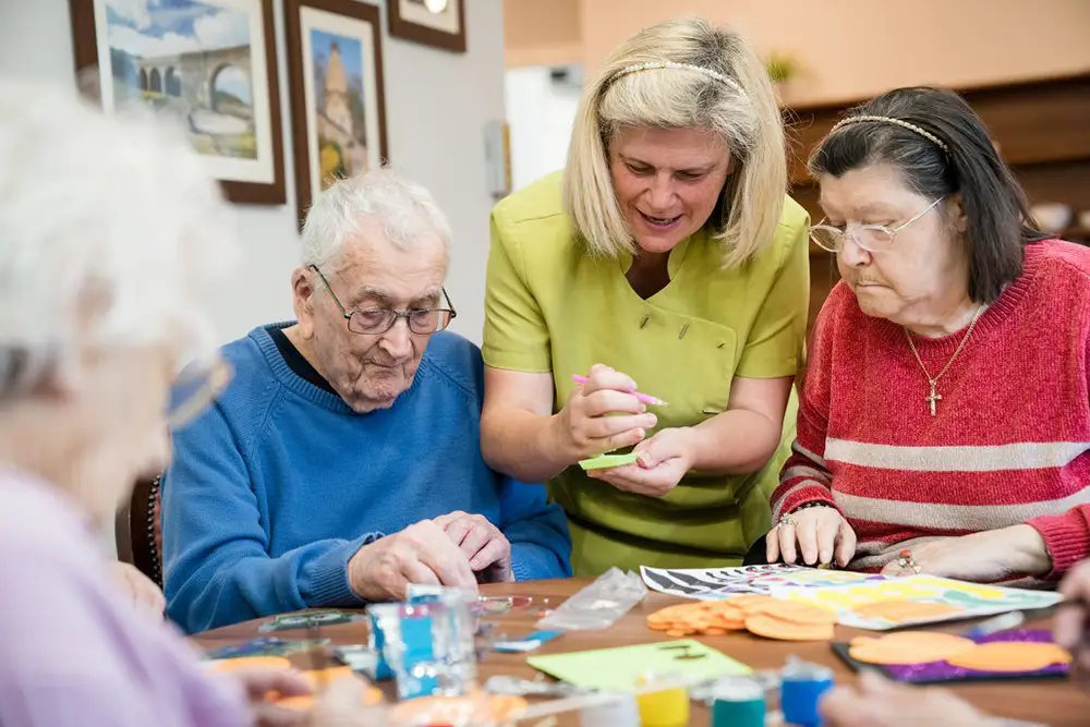 Photo of residents at St. Francis Senior Living Community