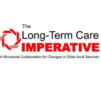 Logo for The Long-Term Care Imperative, featuring a red geometric symbol and tagline, "A Minnesota Collaboration for Changes in Long-Term Care and Aging Services.